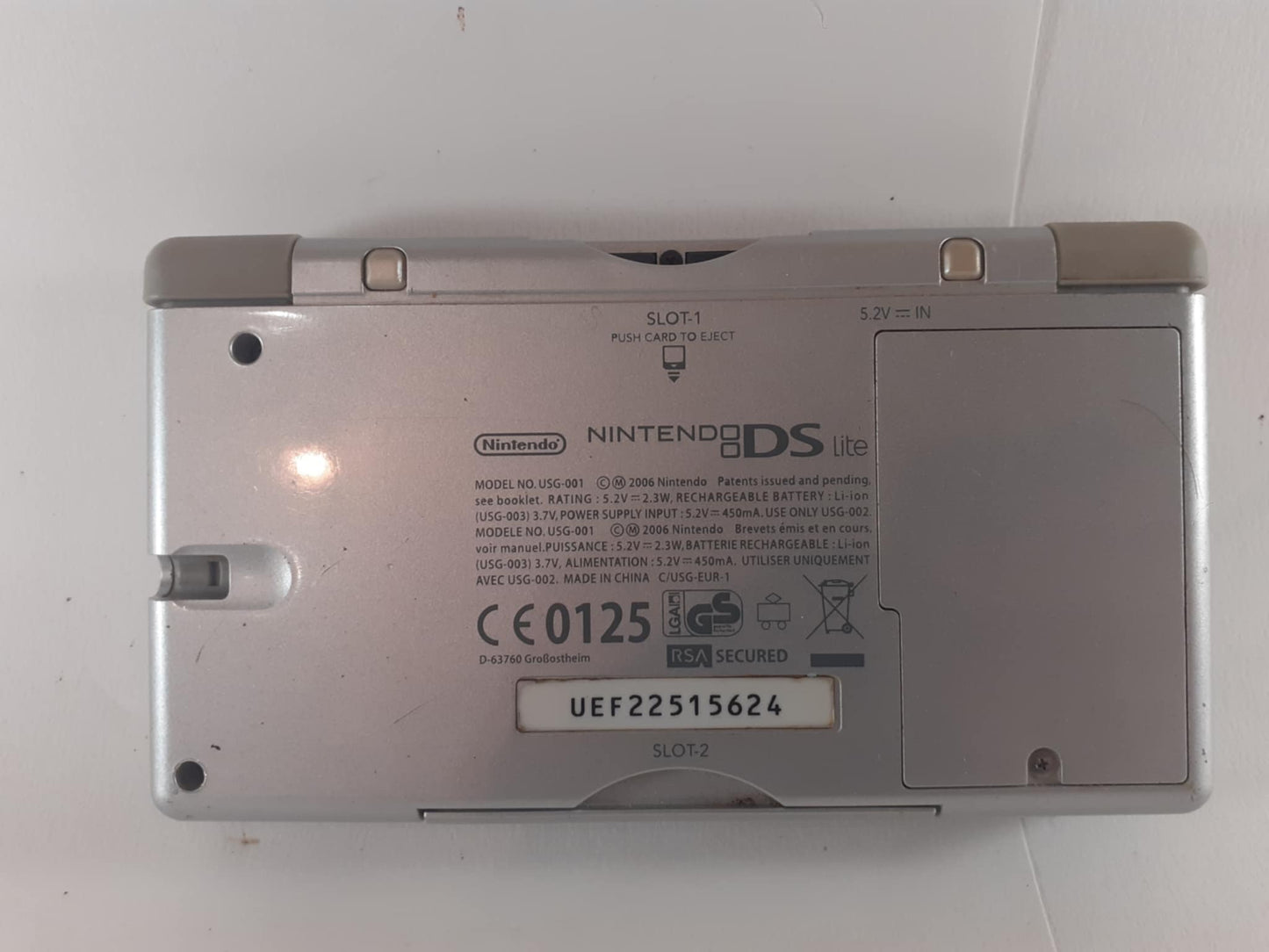 CONSOLE DS LITE GRISE