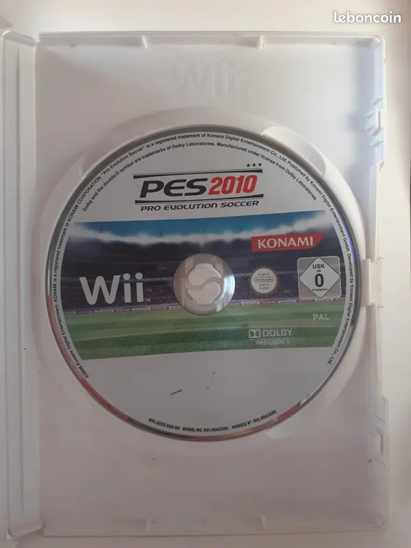 Jeu wii pes 2010