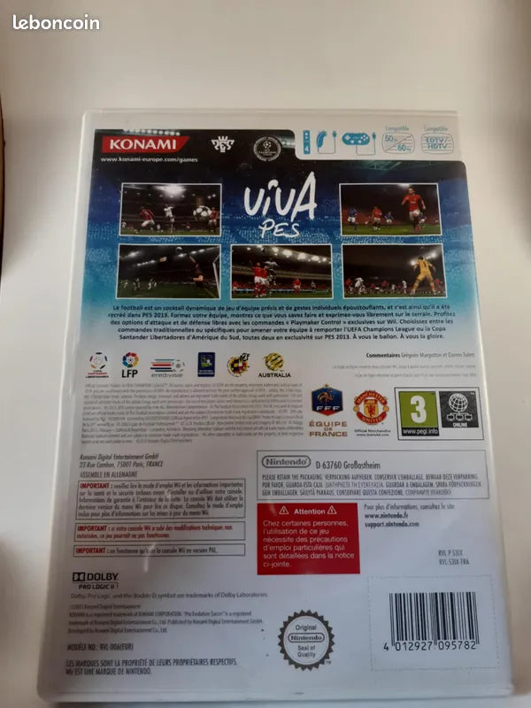 Jeu wii pes 2013