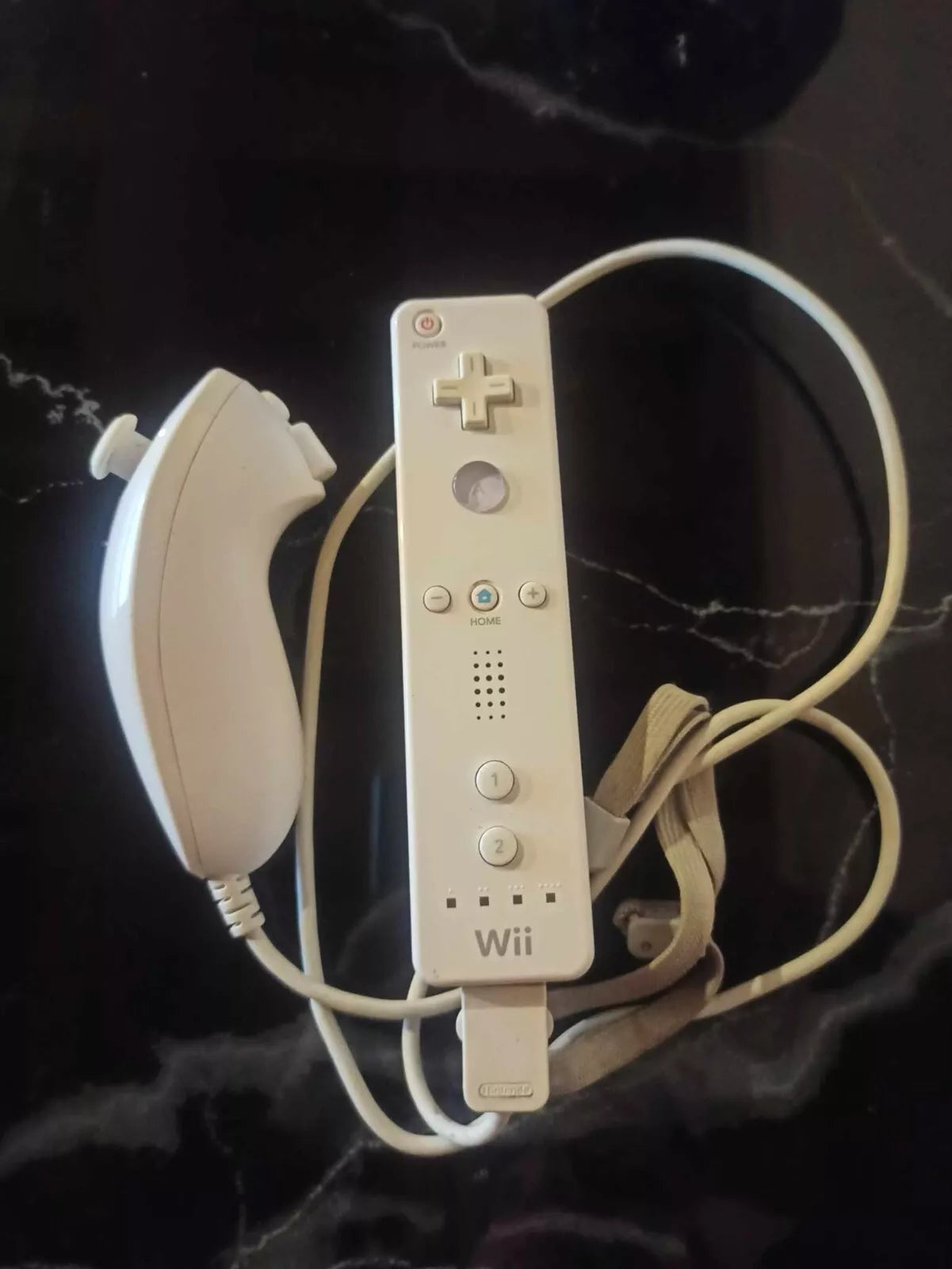 Nintendo Wii [Lot Manette + Nunchuck] officielle blanche RVL-003 télécommande