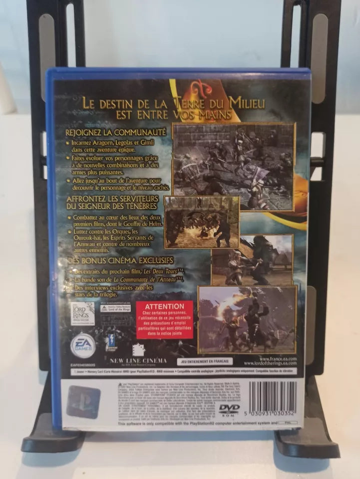 jeu Le seigneur des anneaux les deux tours playstation 2 PAL PS2 sony