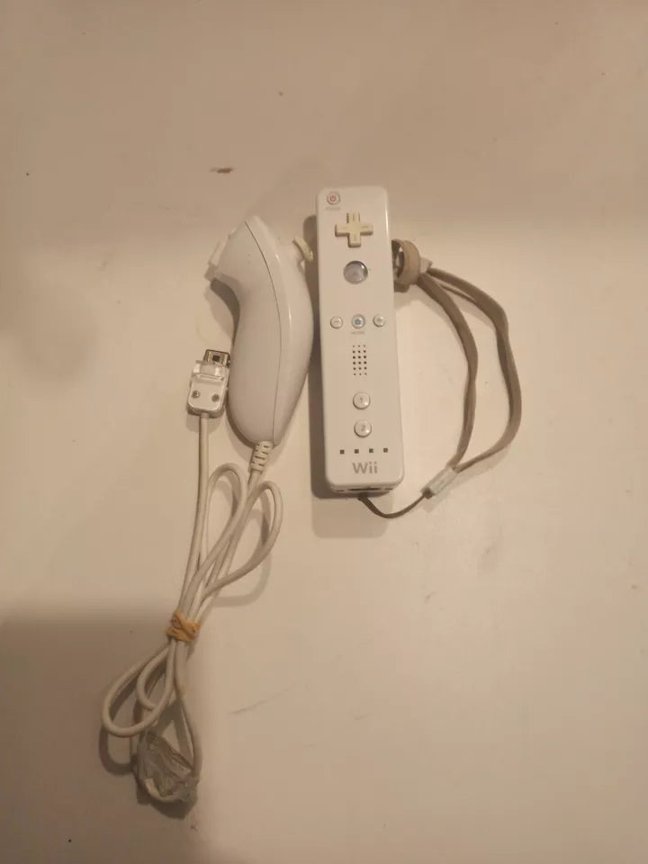 Console Nintendo Wii blanche pal wiimote nunchuk cables officielle fonctionne