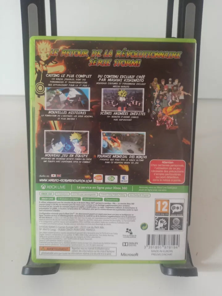 jeu Naruto Shippuden Ultimate Ninja Storm Revolution Xbox 360 microsoft PAL